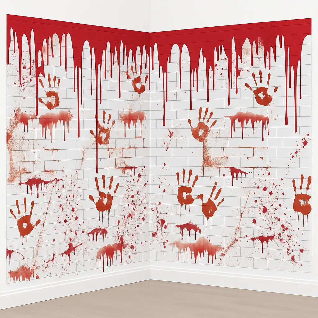 Halloween Chop Shop Room Roll Scene Setter - 4ft x 20ft Halloween Chop Shop Room Roll Scene Setter - 4ft x 20ft