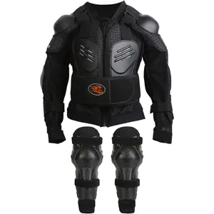 Youth Dirt  Gear Riding Chest  Protector Youth  Jacket with Armor Guards Set for Motocross Teenager Full  Protector with Elbow  Shin Guards