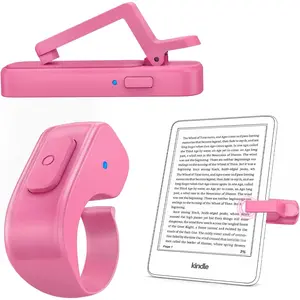 Page Turner Ring for Kindle, Remote Control Paperwhite Oasis Scribe Kobo eReaders, Page Turner Clicker for Kindle iPhone ipad Tablets with Camera Video Record & Shutter Selfie Raspberry