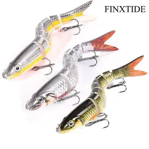 FINXTIDE Top-Rated Quick-Drop Fishing Lure - SwimMax Fishing Equipment with BKK Hooks, 3D Realistic Eyes, Durable ABS Construction, Built-In Rattle, Flexible Movement, Mini Size, Summer Use, Gift for Family