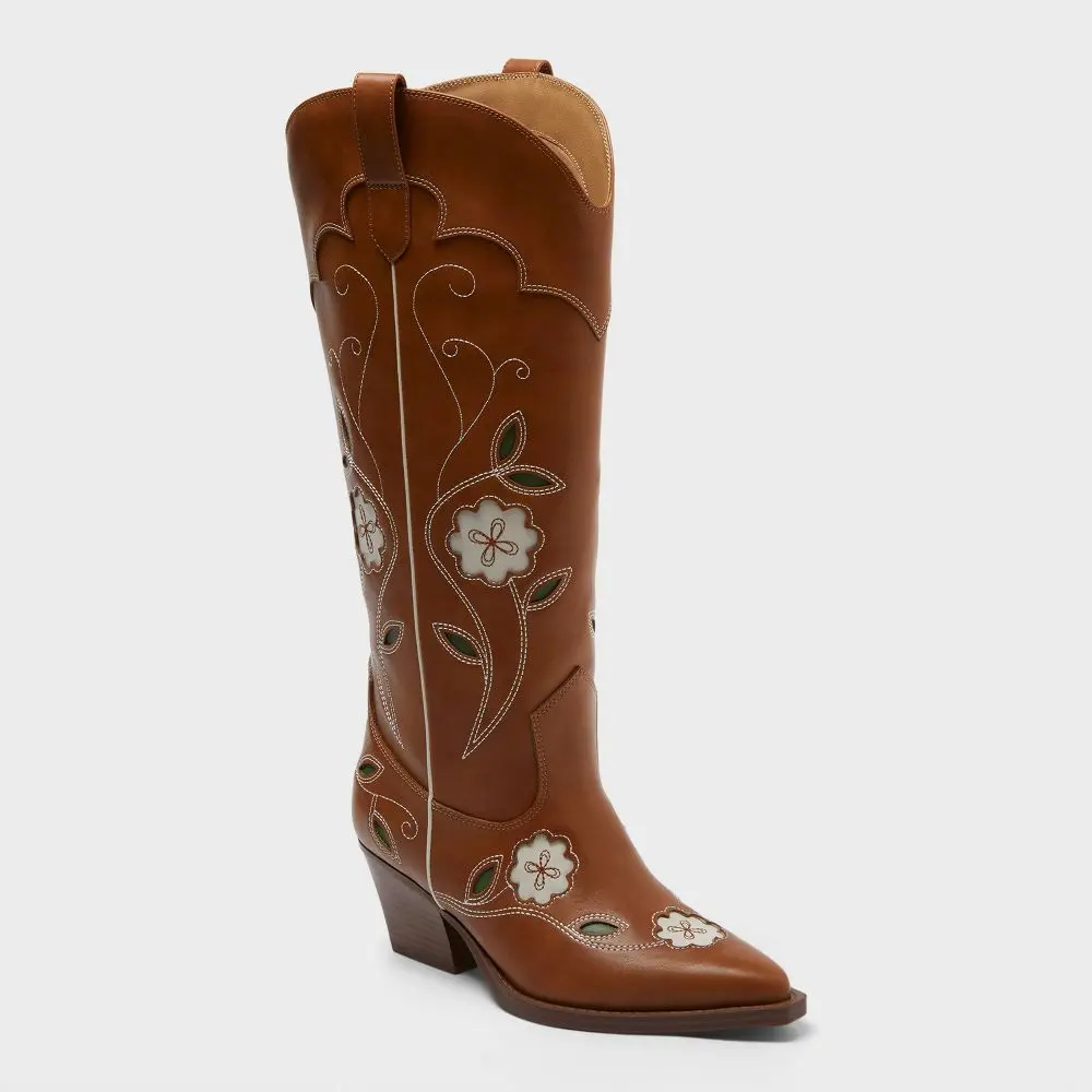 Women's Cosette Tall Boots - Universal Thread Cognac 6