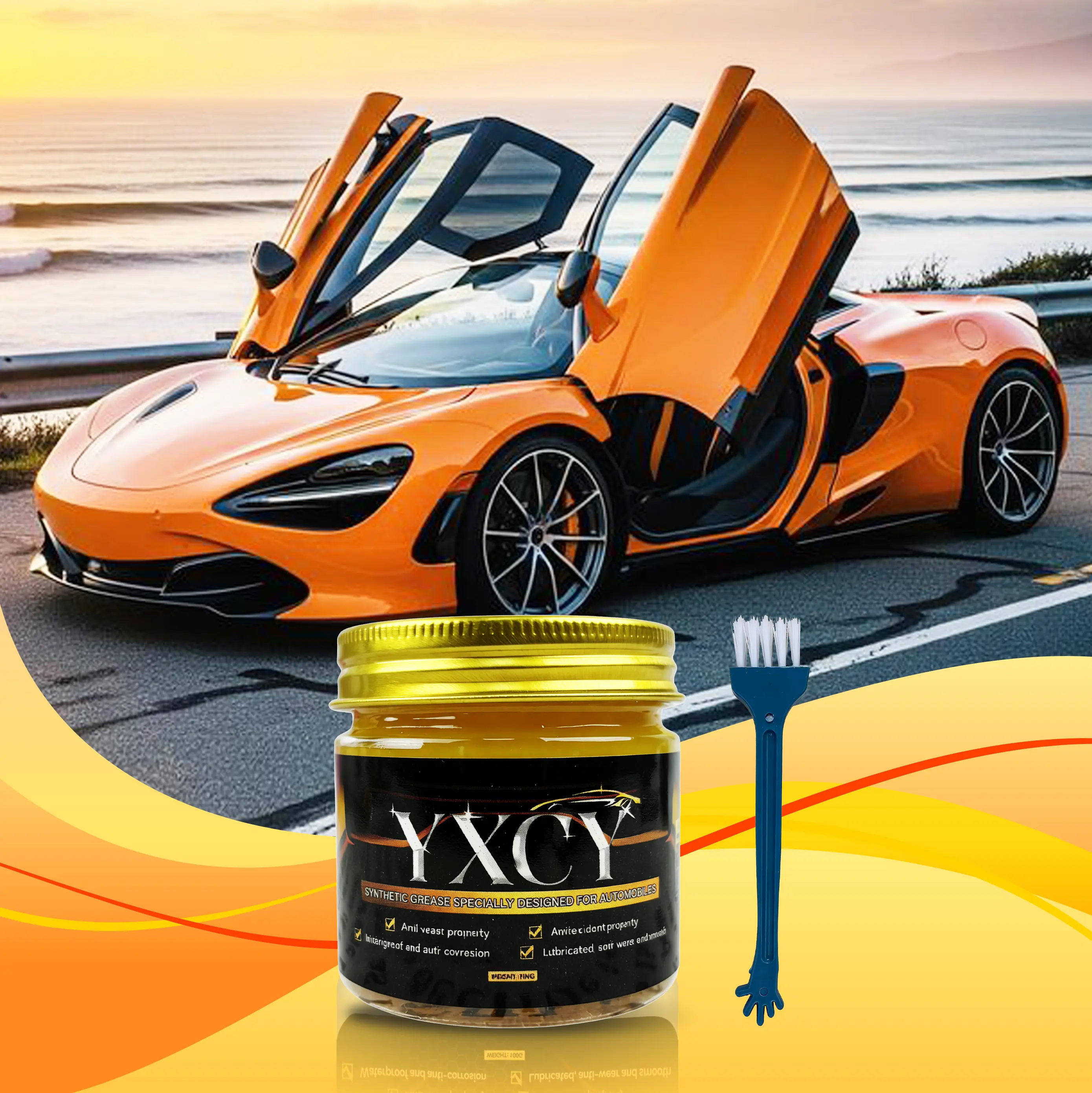YXCY Automotive Care Grease - High Performance Grease for Bearings, Chains, Garage Door Hinges & Window Tracks, Long-Lasting Rust Protection