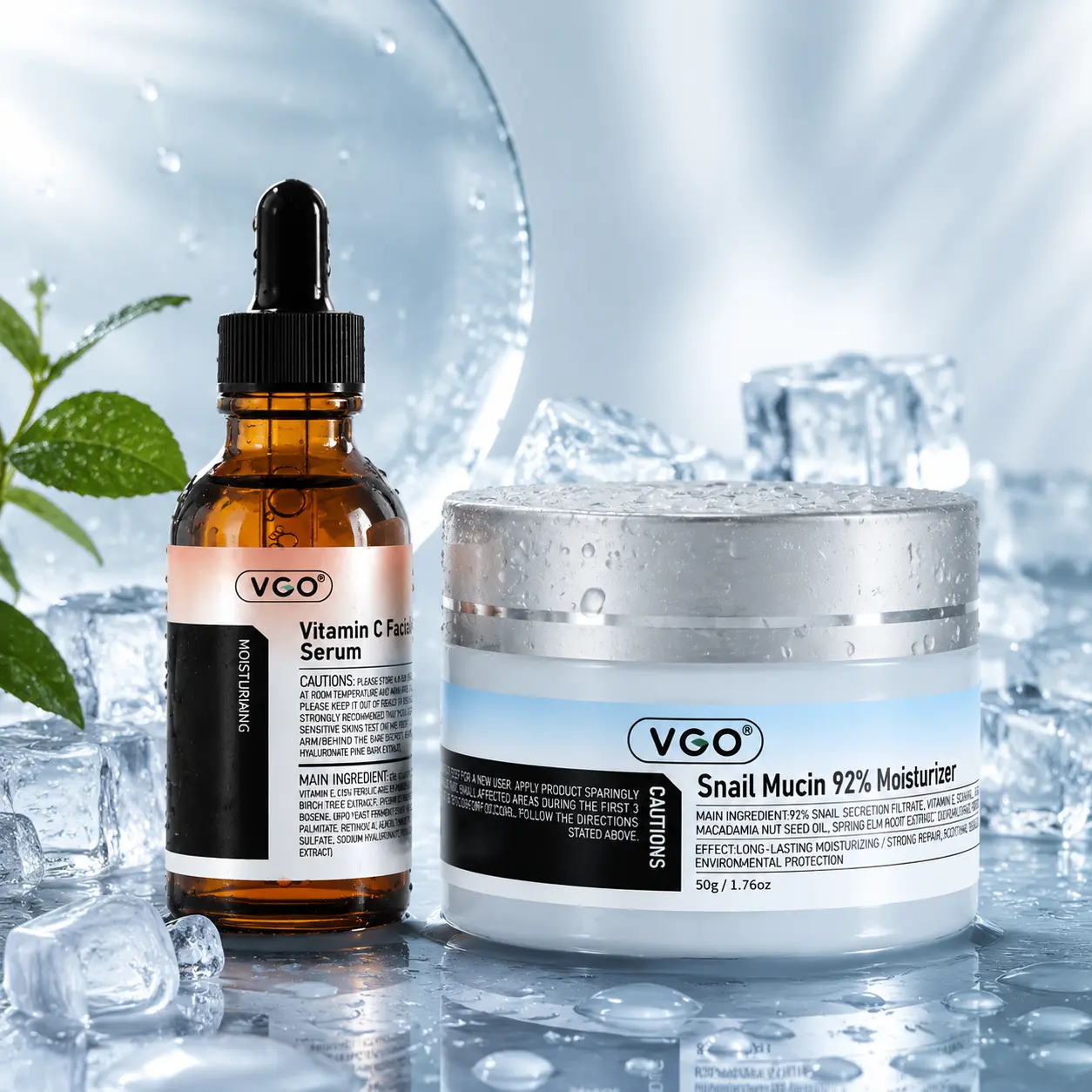 VGO Hydration Skincare Routine – Serum & Snail Cream Essentials