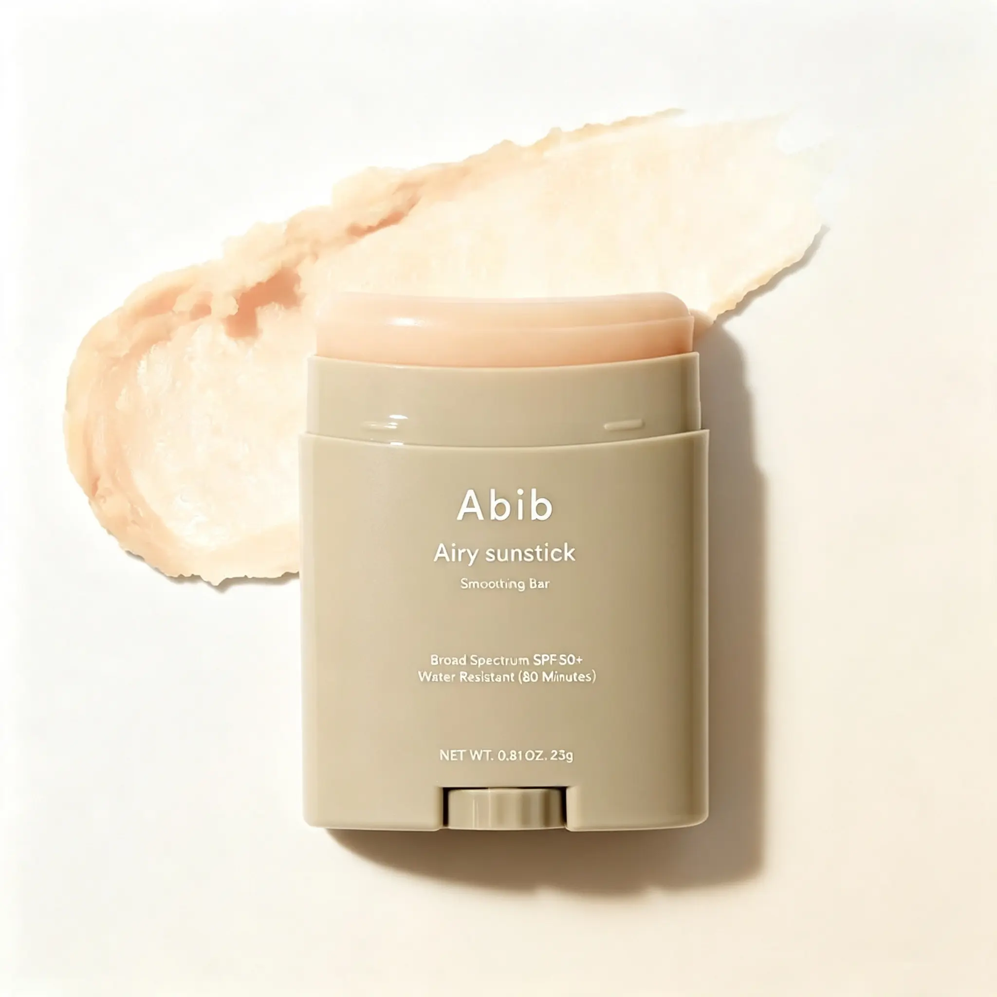 Abib Airy Sunstick SPF50+ Protection Bar, Smoothing Korean Sun Stick, Non-Sticky Matte Sun Protection for Face & Body, Long-Lasting Portable On-the-Go UV Shield