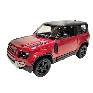 KINSMART 1/36 Land Rover Defender 90 Die Cast Metal Model Car with Pull Back Action and Openable Doors Land Rover