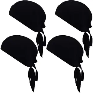 Sweat Wicking Doo Rag Cooling Dew Rag Helmet Liner Large Motorcycle Do Rags Head Wrap Bandana Skull Caps for Men and Women
