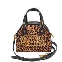 Von Dutch Leopard Vegan Pony Hair Bowling Bag