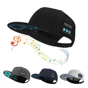 Fashion Trend Comfortable Music Hat with Bluetooth 5.0 HD Sound Technology Adjustable Bluetooth Compatible Hat Wireless Smart Speaker Sports Cap for Commuting Sports Outdoor Sports Hat for Men & Women All Seasons Perfect Gift Vintage Newsboy outdoorfun