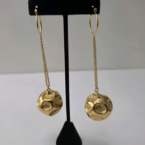 #389. 18K Gold Plated Drop Earring  Unique  High quality  Water Resistant  Hypoallergenic  Nickel Free, light weight,  Every day, Party, Gift idea.
