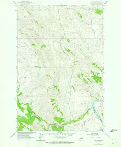 Wolf Creek Montana USGS Topographic Quadrangle Map, 1961, 1:24000