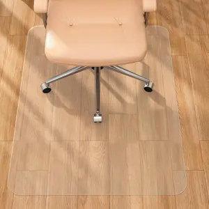 Chair Mat for Hard Floor Office Chair Mat Desks Mats Large 48"x36" (3'x4'),Transparent Clear PVC Floor Protector for  Office Study Wooden Floors, Not for Carpet