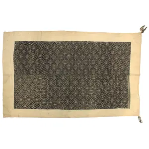 Vintage Black Tay Textile from Vietnam | 65" x 38"