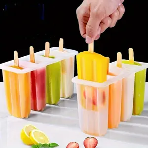 2pcs Silicone Popsicle Molds 4 Lattice Home Ice Cream Molds DIY Homemade Popsicle Stick Molds Creative Ice Cream Popsicle Boxes, Summer Kitchen Gadgets, Kitchen Supplies, Kitchen Accessories, Home Kitchen Items