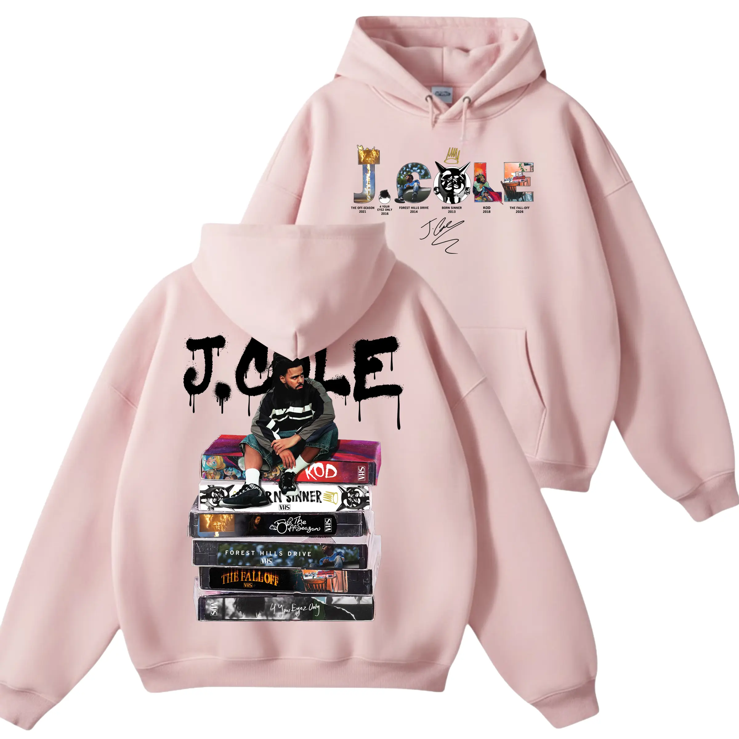 J Cole Full Album Hoodie, J Cole Discography Merch, Vintage Hip