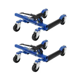 New Upgraded Car Dolly Jack Set of 2, 1500LBS Capacity Mechanical Car Wheel Dolly with Steel Twin Rollers, Heavy Duty Rollers with Foot Pedal for Tire Auto Repair Moving, Ideal Christmas Xmas Birthday Gifts for Women Men Friends