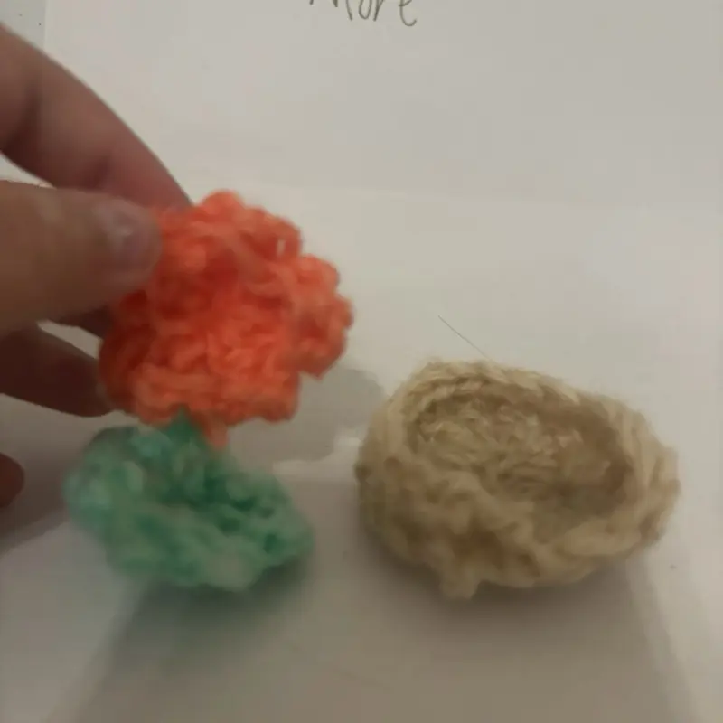 Crocheted Flower Pot with Removable Flower Small - Handmade Crafted Decorative Piece for Home Decor