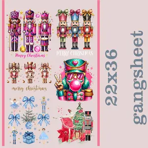 Nutcracker DTF Gangsheet 22x36 Christmas Decor
