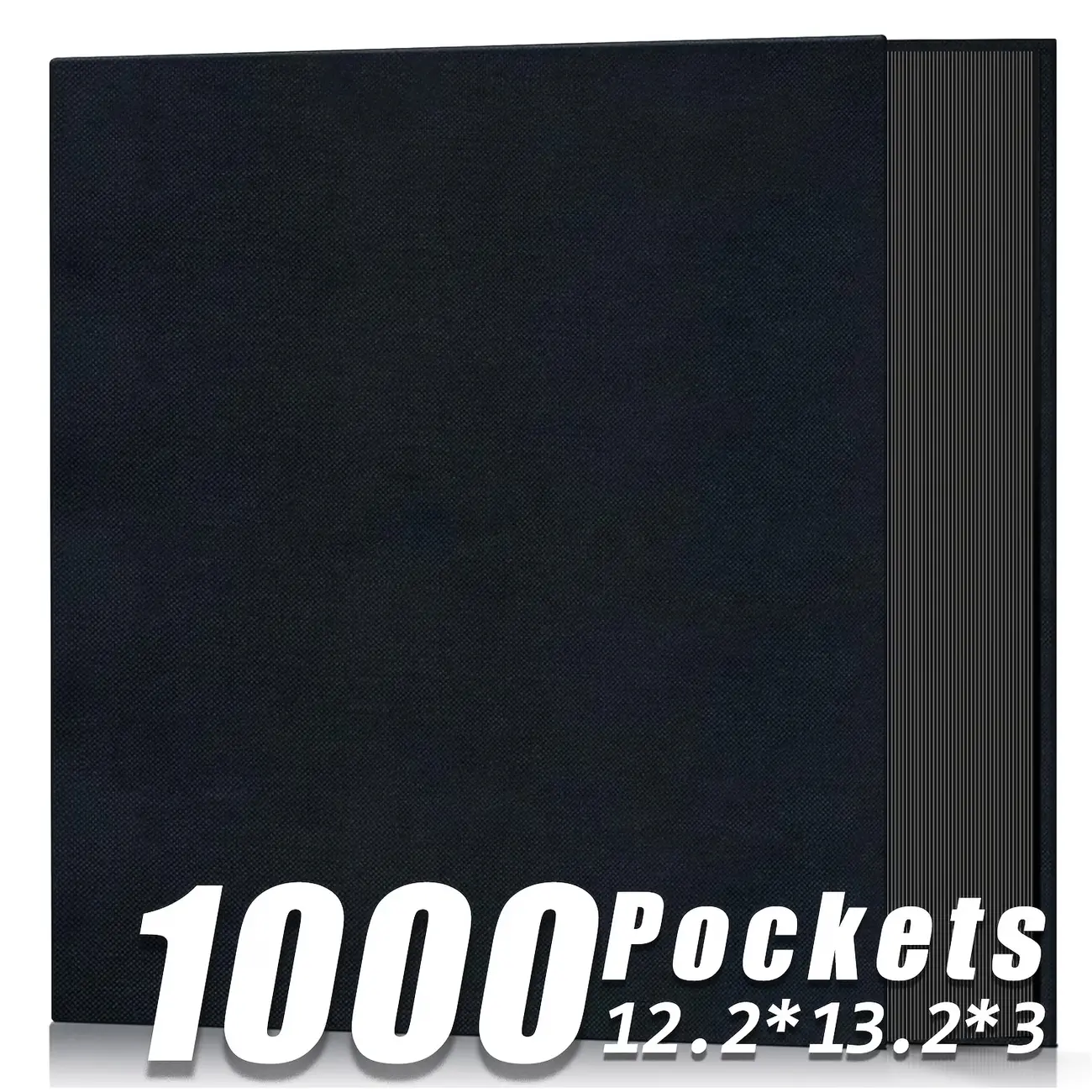 Hardcover Fabric-Covered Photo Album (12.2x13.2in Linen), 1000-Pocket 4x6 Picture Album, Memory Book for Wedding Family Gifts, Summerwins Home Decor, Fabric-Covered Photo Albums,summerwins