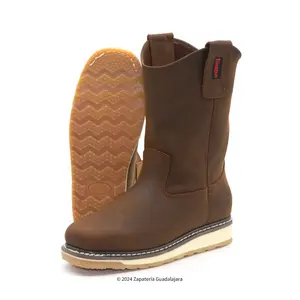 CALEXICO SOFT TOE 10" PULL ON SAND GRASSO DOUBLE DENSITY MEN LEATHER WORK BOOT -920 Boy Shoe Workboots Worker