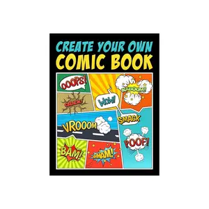 Create Your Own Comic Book, 100 Page Blank Comic Book Template for Illustrators and Authors, Perfect for Custom Storytelling