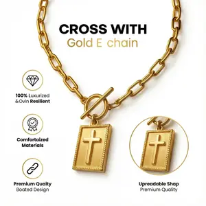 Cross Necklaces for Women Men Boy Jewelry Birthday Dainty Gifts Necklace for Daily Wear  permanent  jewelry