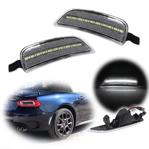 2PCS For 2016 2017 2018 2019 2020 2021 2022 2023 Mazda MX-5 Miata Clear Lens White LED Rear Side Marker lamps Lights,Replace OEM NA1J-51-5H0C, NA1J-51-5J0C
