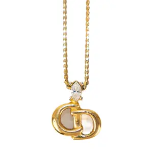 Pre-owned D26022229 Dior Necklace Gold