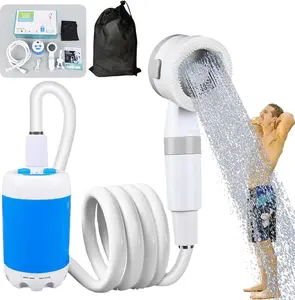 Portable Shower Pump for Camping: USB Rechargeable, 4000mAh, Waterproof Electric Outdoor Shower – Perfect for Hiking, RV, Pets, and Outdoor Cleaning