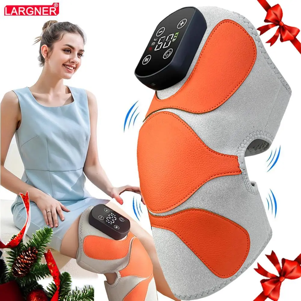 Heated Knee Massager, 1 Count Multi-functional Heated Massager with 3 Massage Modes, Knee Shoulder Elbow Massager for Home & Travel, Heat Kneading Vibration