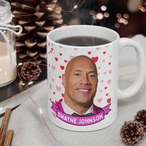 Dwayne Johnson Cute  Gift, 11oz and 15oz Coffee/Tea , Dwayne Johnson Ceramic Mug, Cool Funny Dwayne Johnson  #484