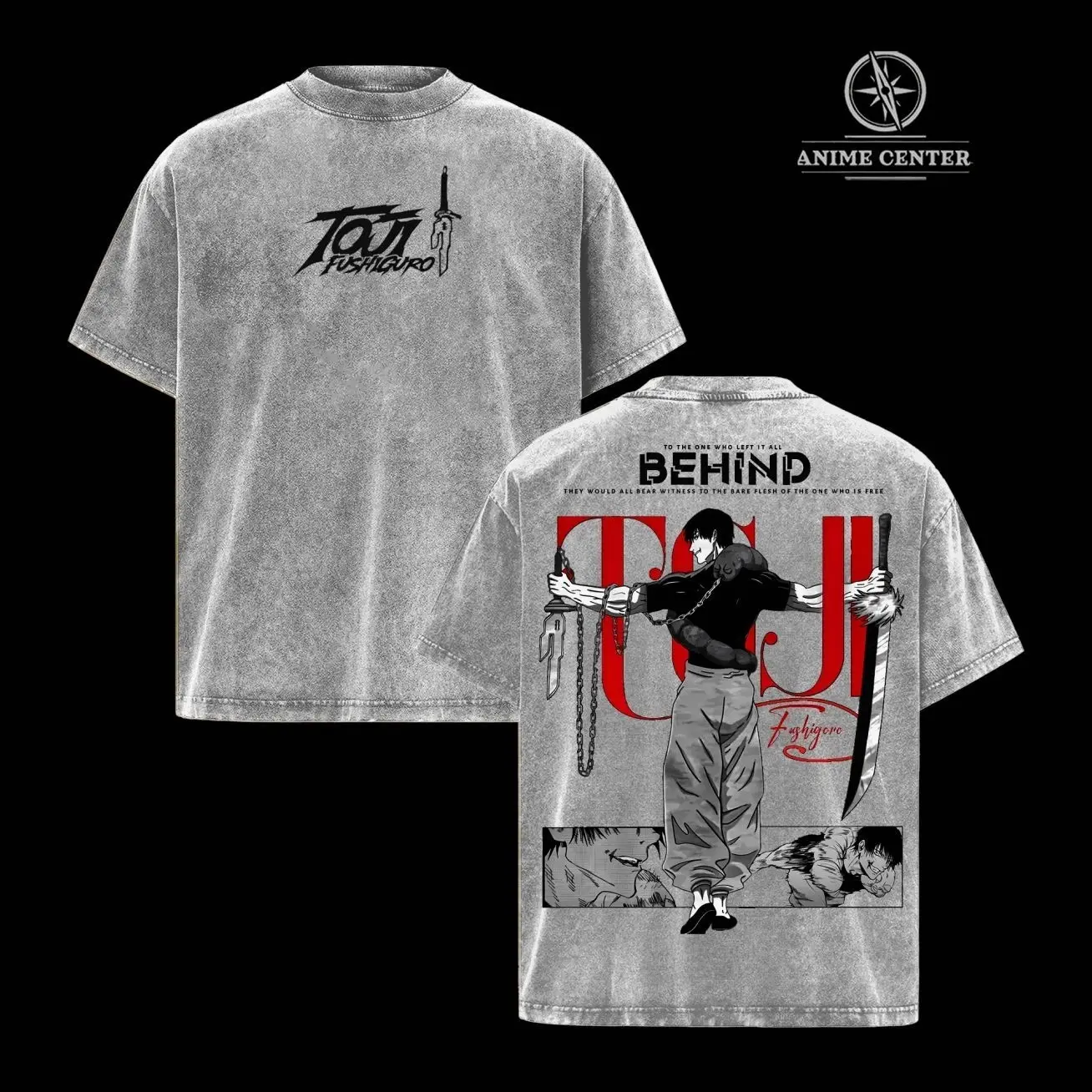 Toji Fushiguro JJK shirt - Jujutsu Kaisen Manga & Anime Graphic Tee, Vintage Oversized Washed Heavyweight Cotton Top, Unisex Anime Clothing, Streetwear Gift for JJK Fans & Collectors UHQ