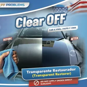 Clear Off Car Paint Restorer - Transparent Restorer for Car & Vinyl, Acrylic Wax & Liquid Application, Suitable for Auto & Vinyl, No UV Exposure