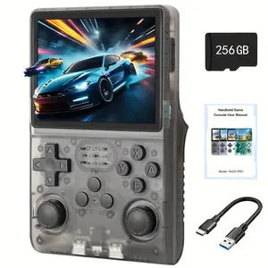 R40S PRO Retro Game Console - 3.5 Inch IPS Screen, 256G Extra Large Memory, Handheld Game Emulator Console Portable Pocket Video Player, Linux System, Travel Essentials, Halloween And Christmas Gifts
