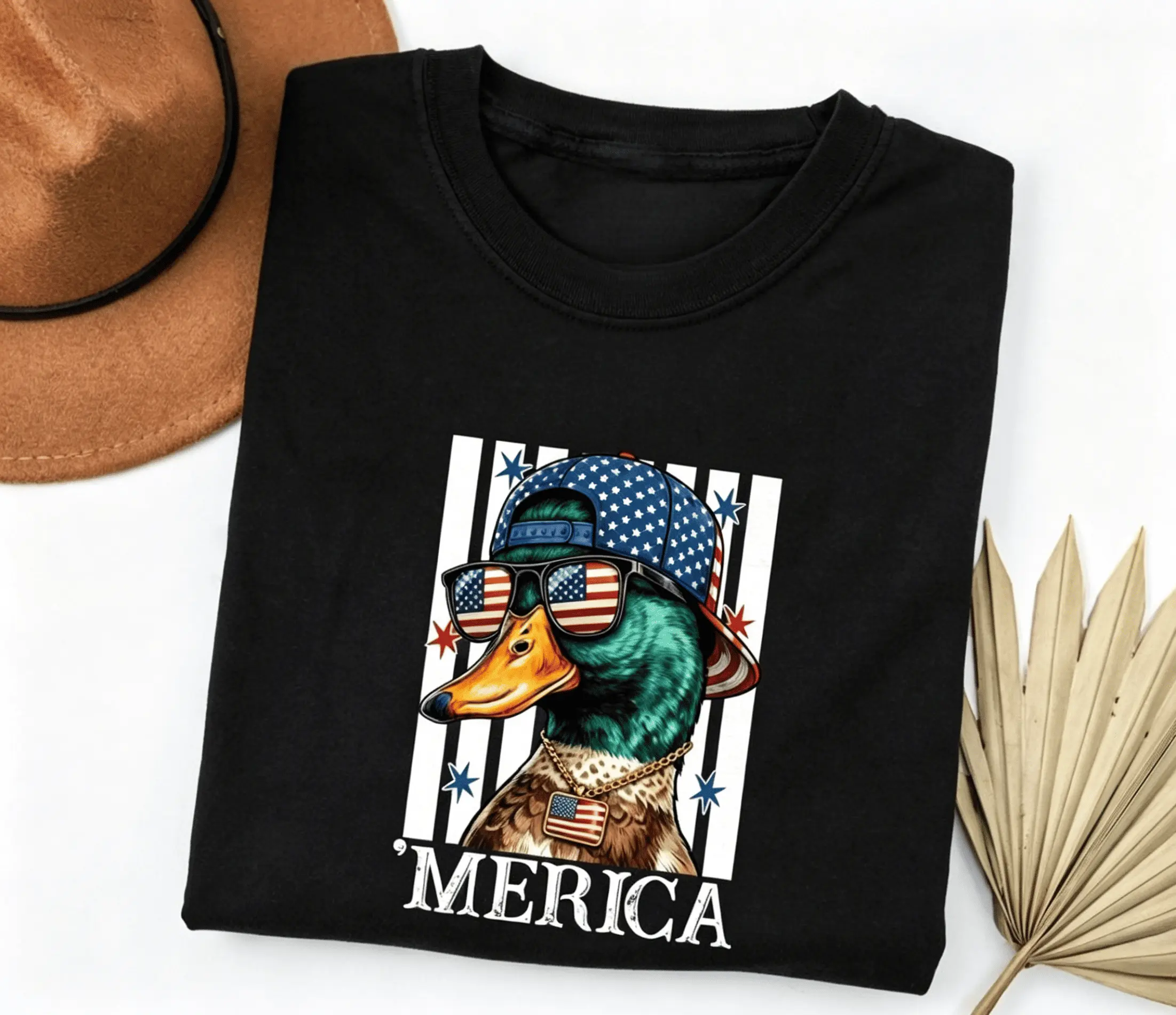 Merica Duck Shirt, Retro USA Flag Tee, https://i.etsystatic.com/54491609/r/il/6729c4/7995326210/il_794xN.7995326210_7360.jpgPatriotic Mallard T-Shirt