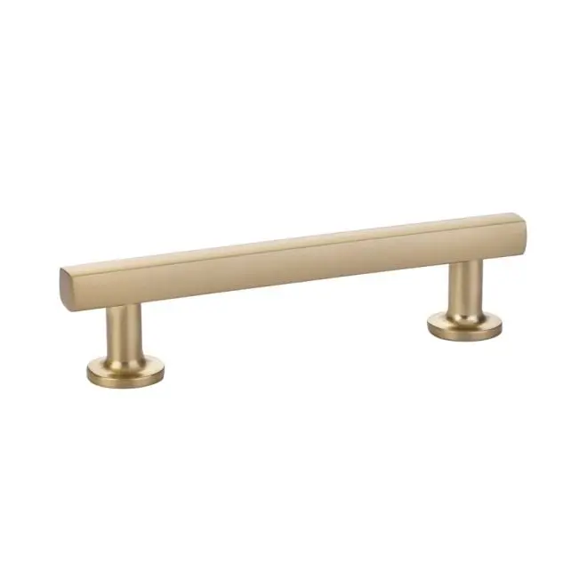 Emtek 86454US4 4 in. Freestone Pull - Door Handles with Freestone Design, Urban Modern Satin Brass Hardware