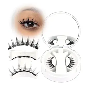 Magnetic Eyelashes Manga Lashes Spiky Lash Magnetic Lashes with Applicator Natural Look Reusable No Glue Easy to Apply & Remove Soft False Eyelashes Lash Wispy (Chic)