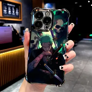 The Melancholic ZORO Phone Case Is Compatible with for iphone 17 16 15 14 13 12 11 Pro Max Plus, Featuring a Transparent Soft Back Cover That Is Drop-Resistant.Christmas gift