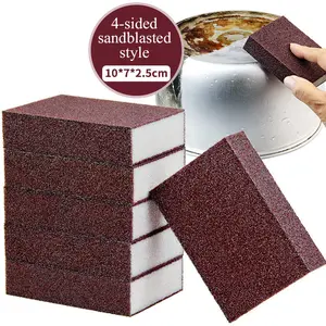 Thick Pumice Scouring Pad Cleaning Sponge - Magic Steel Debris Remover, Comfortable Powerful Home Care Tool for Kitchen Pots and Utensils, Removes Stubborn Stains