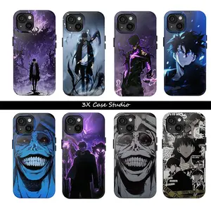 Hot Anime S-Solo Level 2-IN-1 Phone Case For iPhone 17 16 15 14 13 12 Pro Max Plus Anti Fall Birthday And Holiday Gifts Case Cover