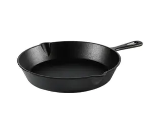 Pre-Seasoned Cast Iron Skillet 10.5 Inch with Handle - Versatile Cooking Tool for Various Dishes - Pans, Cookware