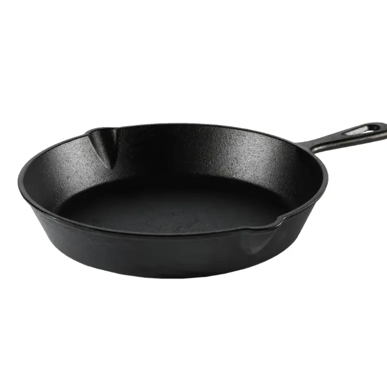 Pre-Seasoned Cast Iron Skillet 10.5 Inch with Handle - Versatile Cooking Tool for Various Dishes - Pans, Cookware