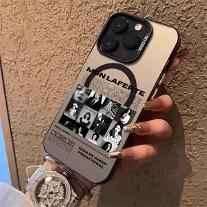 Mon Laferte Autopoietica Phone Case for iPhone 17 16 15 14 13 12 11 Pro Max Air Magnetic MagSafe Matte Laser Metallic Phone Case | Aurora Gradient Finish with Smooth Matte Texture | Durable Scratch-Resistant Anti-Fingerprint Protective Cover Smartphone