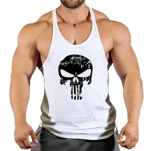 Men's Sleeveless Polyester Gym Stringer Vest - Menswear, Fitness Bodybuilding Muscular Tops