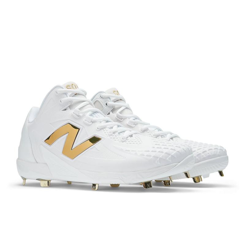 New Balance Ohtani 1 Cleats 'White Metallic Gold' MSHOWT1