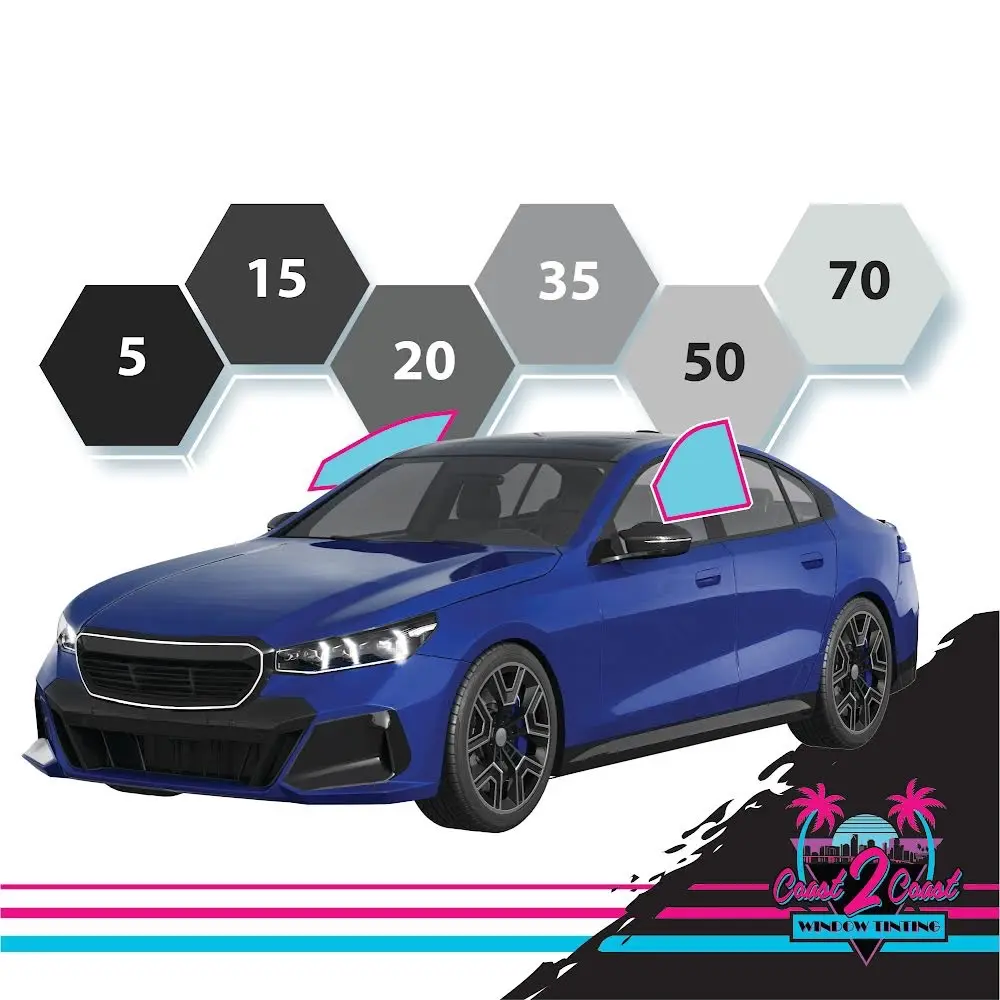 Black Ceramic Unix Hybrid Plus Pre-Cut Tint Film. (Two Front Windows ...