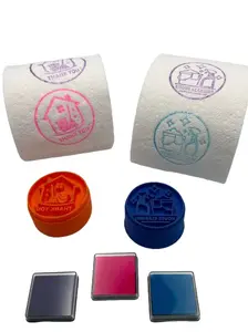Custom toilet paper stamp