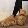Ladies' Soft Plush Slippers With Non-Slip Sole Indoor Outdoor Shoes Warm And Lightweight Winter Warm Mini Snow Boots Springfresh