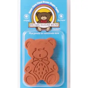 Brown Sugar Bear - Reusable Food Safe Clay Brown Sugar Keeper Softener Disc for Baking & Food Storage Containers Single Pack Moisture Retention Kitchen