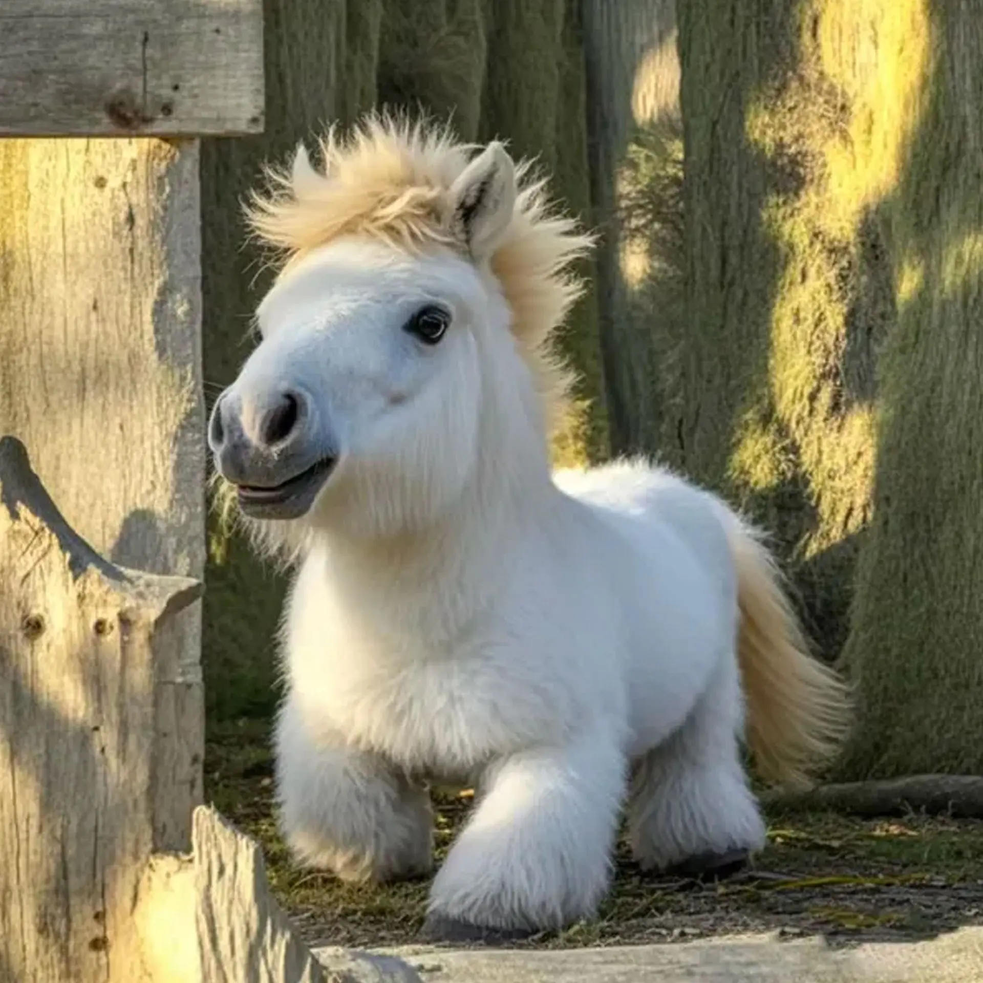 2026 New My Realistic Walking Robot Pony Stuffed Animal - Plush Fabric, Fluffy Look, Soft Cuddly, Walking Motor, AA Batteries Required, Unisex Kids' Gift, Plastic Components, 156g, 20x10x17cm, My Realistic Robot Pony
