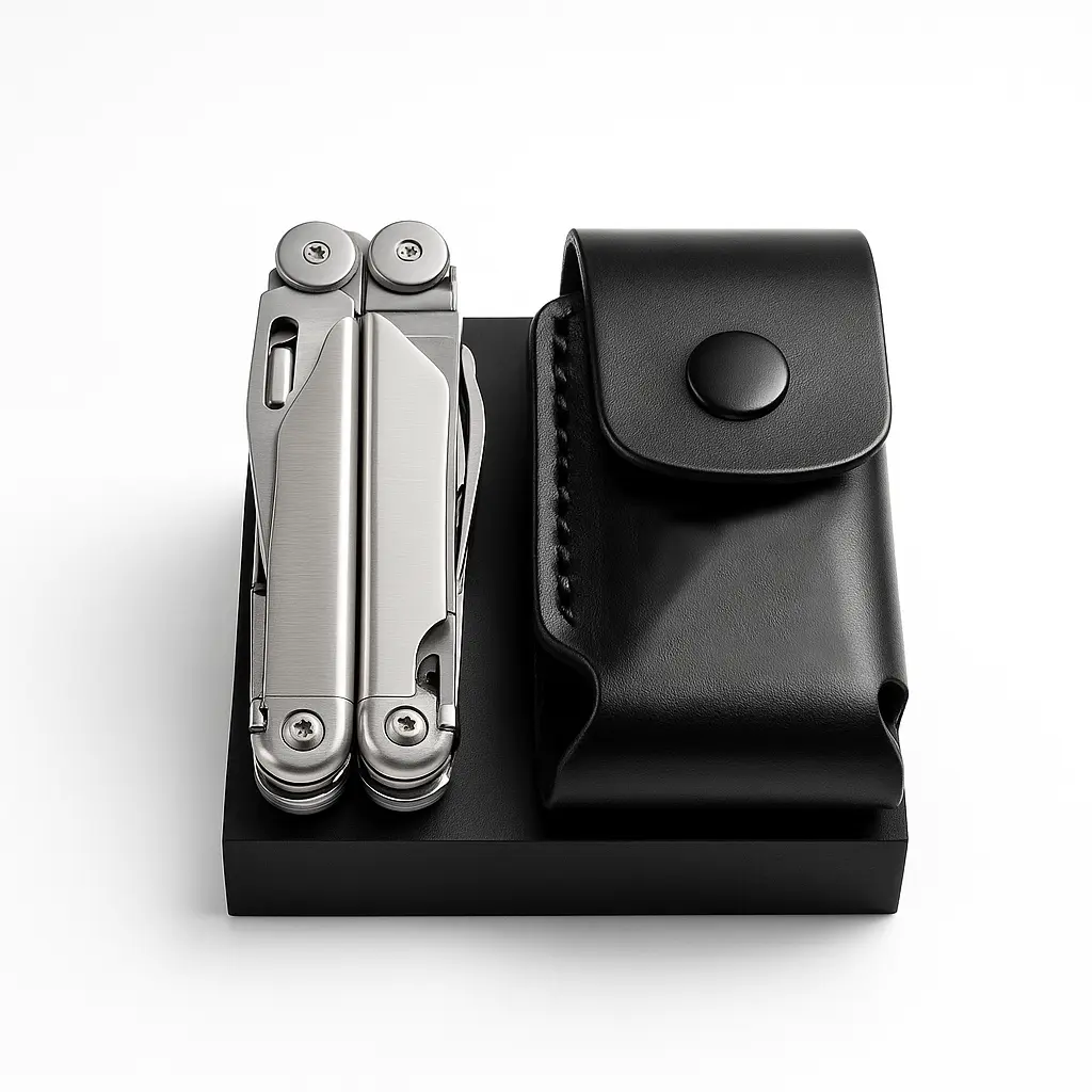 Premium Leather Belt Sheath for Leatherman Wave+ - Handcrafted Full-Grain Leather | Secure Riveted Belt Loop & Scratch Protection | Fits Wave+ (4" Closed) | Not for Original Wave Model